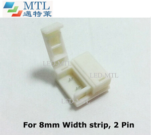 IP65 LED strip connector WP-8MM-2P-BB