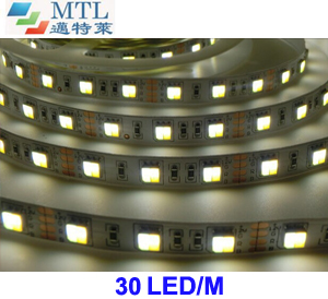 Dual white 5050 LED strip 30LED/M 12V